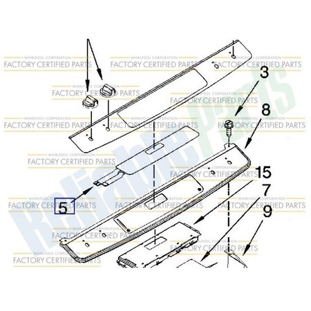 Whirlpool WPW10207928 Whirlpool Membrane Switch WPW10207928